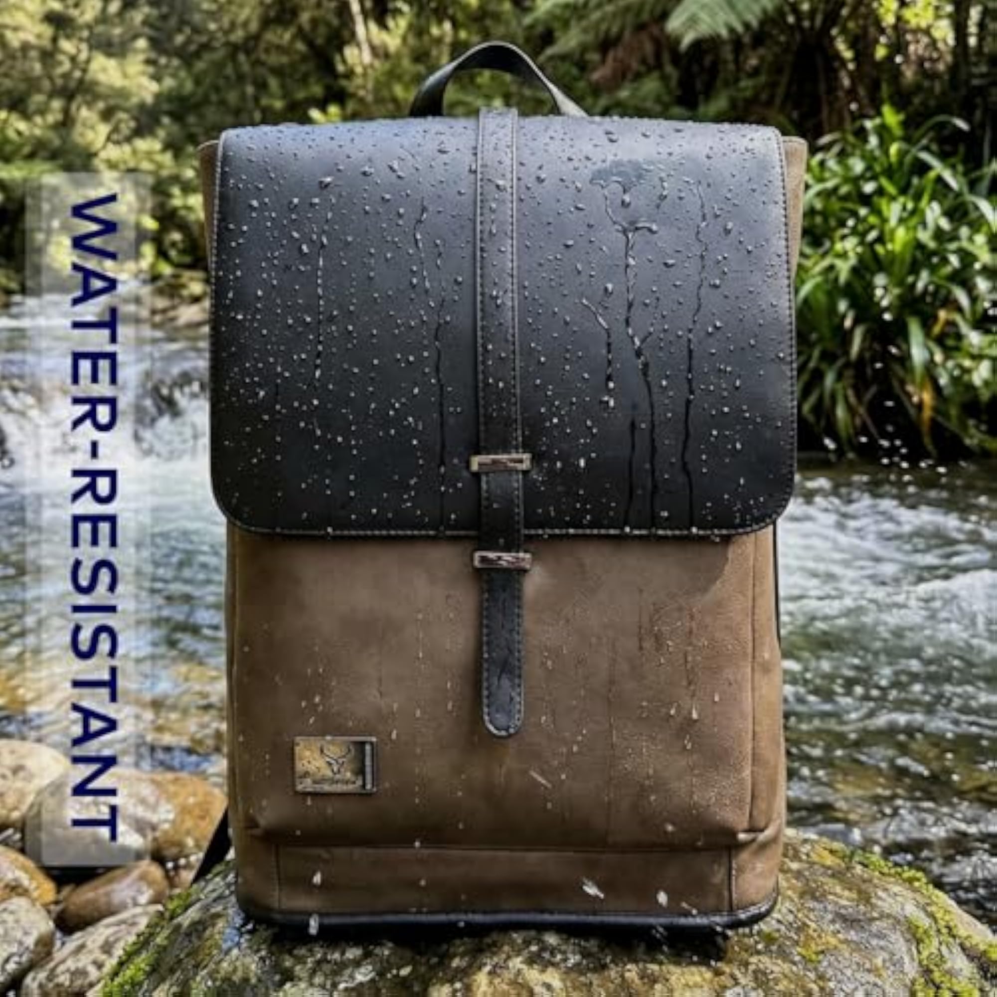 Roll Top Laptop Backpack for Travel, Anti-Theft Smart Backpack